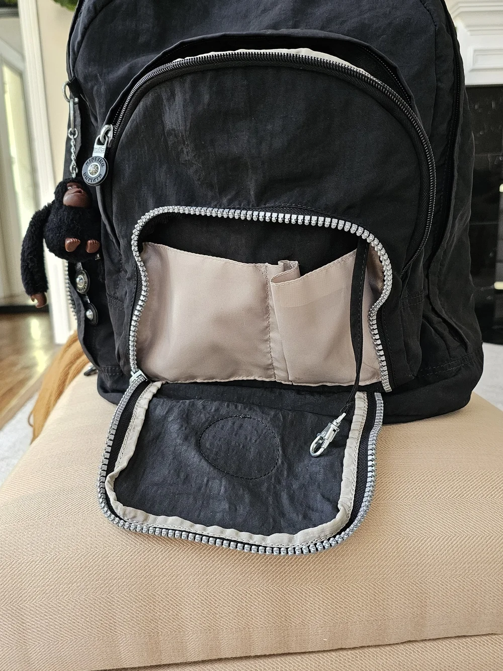 Kipling black nylon
